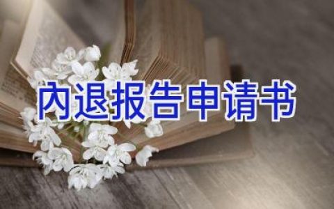 内退报告申请书