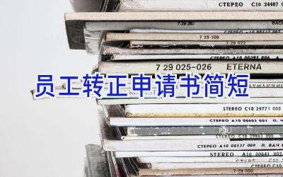 员工转正申请书简短