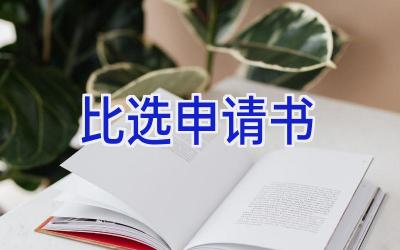 比选申请书