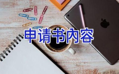 申请书内容