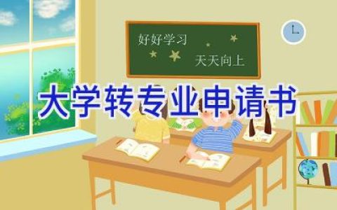 大学转专业申请书
