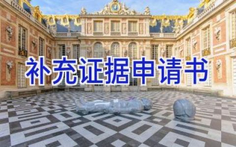 补充证据申请书