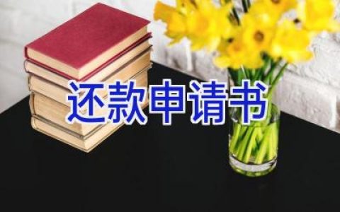 还款申请书