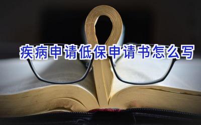 疾病申请低保申请书怎么写